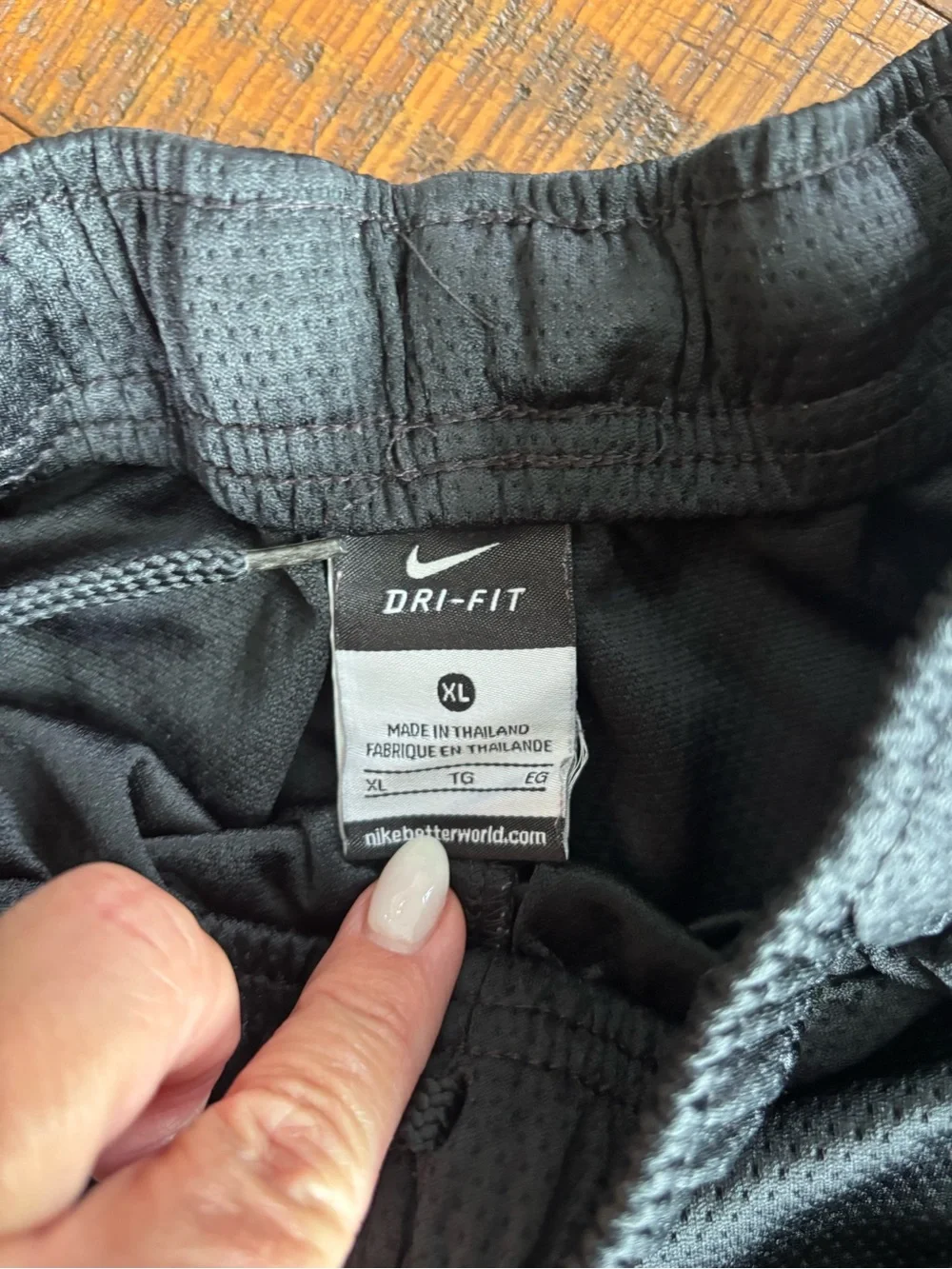 Nike Black Joggers with White Swoosh Logo